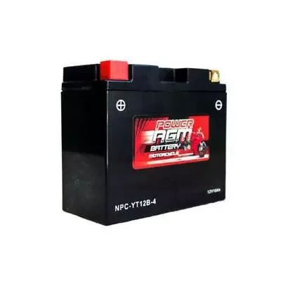 Power AGM 12V 10AH 240CCAs Motorcycle Battery NPC-YT12B-4 Bike Scooter Jet Ski • $79.95