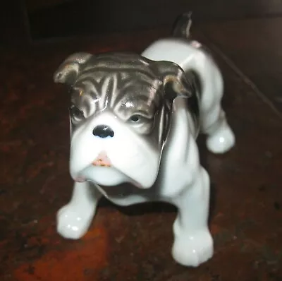 Vintage Signed Japan Ceramic Bulldog Figurine • $1.99