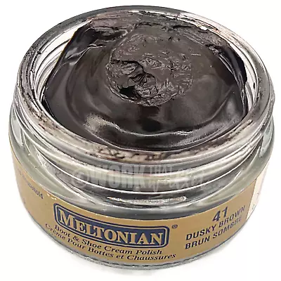 [1] Meltonian Boot & Shoe Cream Polish 1.55 Oz Color Dusky Brown #41 • $9.99