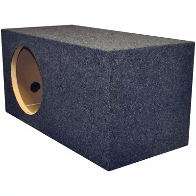 $155.99 • Buy QPower 15 Inch Extra Large SPL Ported Vented Subwoofer Sub Box | Grey Carpet New