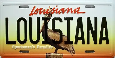 Louisiana State License Plate Novelty Fridge Magnet • $7.99