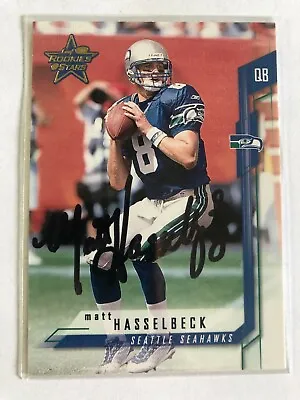 2001 Leaf Rookies & Stars Matt Hasselbeck #63 Autograph Seahawks Authentic • $8
