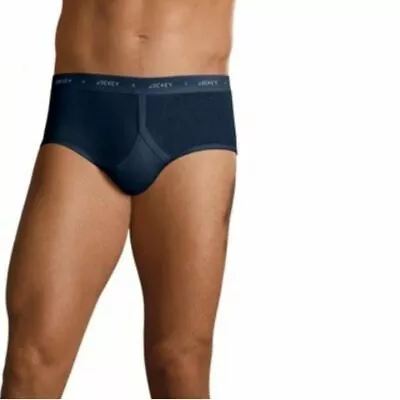 Jockey Navy Y-Front Mens Underwear Briefs Largest Plus Size Navy • $23.95