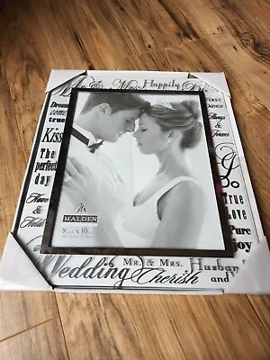 NEW Malden Wedding Sentiment Glass 8 X 10 Frame • $8