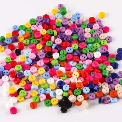 600Pcsround Resin Mini Tiny Buttons Sewing Tools Decorative Button Scrapbooking  • $8.22