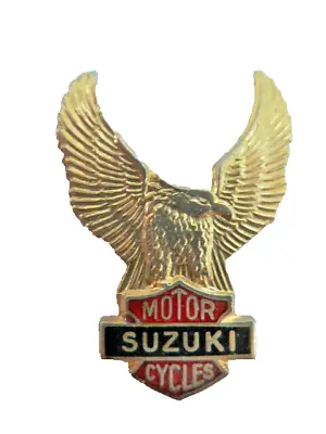  Motorcycle Pin / Suzuki Acronym / Rare • $5.32