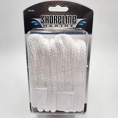 Shoreline Marine 2 Pack 3/8 Inch 6 Foot Solid Braid Polypropylene Fender Lines • $14.95