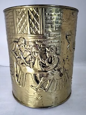 £18 • Buy Peerage Vintage Brass ? Coal Scuttle / Log Bucket Bin Pressed Gold Colour Metal