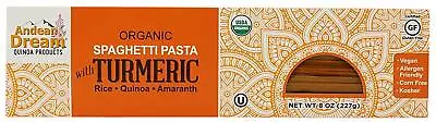 Andean Dream Organic Quinoa Turmeric Spaghetti Pasta 8 Ounce • £17.85