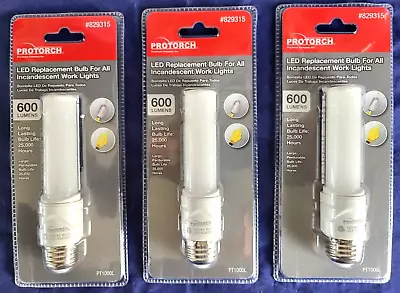 ProTorch LED 40-Watt EQ T9 Bright White Medium Base (e-26) LED Light Bulb 3 Pack • $17.89