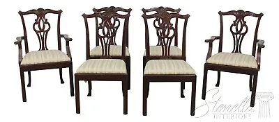 L56378EC: Set Of 6 BAKER Chippendale Mahogany Dining Room Chairs • $4295