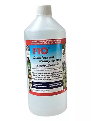 F10 Disinfectant Refill  (Safe For All Animals) For Bacteria Spores Fungi Virus • £11.95