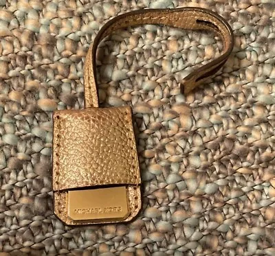 Mk Michael Kors Gold Leather Hang Tag Charm Ltd Edition Brand New • $14.98