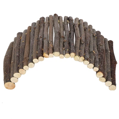 £7.32 • Buy Wooden Arch Bridge Hamster Ladder Rabbit Small Animals Pet Cage Accessories( Och
