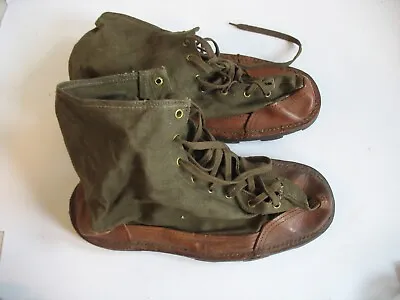 Vintage JJ Chabrat WWII French Military Ice Snow Boot 57 4 Cleat France • $59