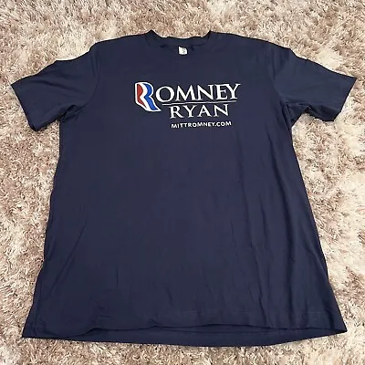 MITT ROMNEY T Shirt 2012 Presidential Run Paul Ryan Trump Pence XL Vintage • $25