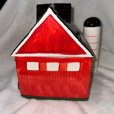 AMC NY RED BARN Cookie Jar With Silo • $35