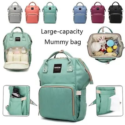 £11.99 • Buy  Diaper Nappy Backpack Baby Changing Bag, Multi-Function Waterproof Stylish 