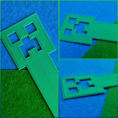 3D Printed Creeper Bookmark Minecraft || Book Books Gaming Game • £2.99