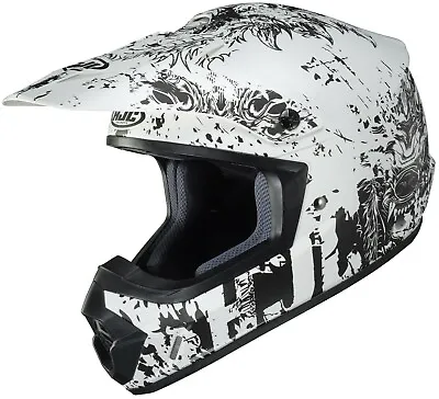 HJC CS-MX2 Motocross Helmet Creeper White Gray XXXL 3XL 3X ATV CSMX CS-MX II • $88.99