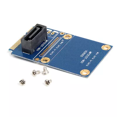 MSATA Mini PCI-e SATA SSD Slot To 7 Pin SATA HDD Convert Card Adapter • £6.36