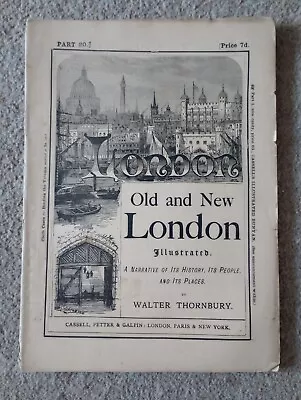 Old And New London Illustrated Journal - Walter Thornbury - Part 20 1874 • £7.20