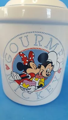 Vtg Gourmet Mickey Mouse Minnie Mouse  Cookie Jar By Treasure Craft • $19.99
