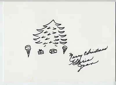 Gloria Jean Child Actor Signed Autograph Sketch Movies W.c. Fields Christmas • $257.35