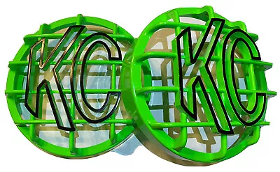 KC Light Cover KC HiLITES 6” Bright Green And Black Stone Guard Kc Rock Guards • $59.60