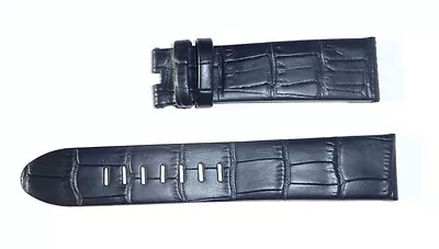 22mm BLACK Alligator-Style Genuine Leather Band Strap For MONTBLANC • $29.90