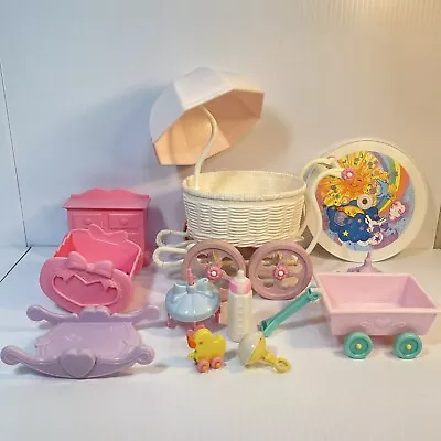 Vintage My Little Pony Nursery Furniture & Accessories Rocker Toys Wagon Rattle • $29.95