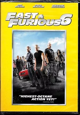 Vin Diesel & Paul Walker In FAST & FURIOUS 6 On DVD - Brand New Sealed • $6.59