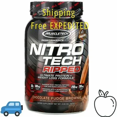 $50.21 • Buy  Muscletech Nitro-Tech Ripped  Protein & Weight Loss Formula 2 LBS  Chocolate  