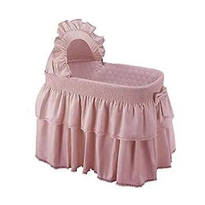 $144.11 • Buy Babykidsbargains Paradise Rainbow Bassinet Skirt And Hood, Pink, 16 X32 
