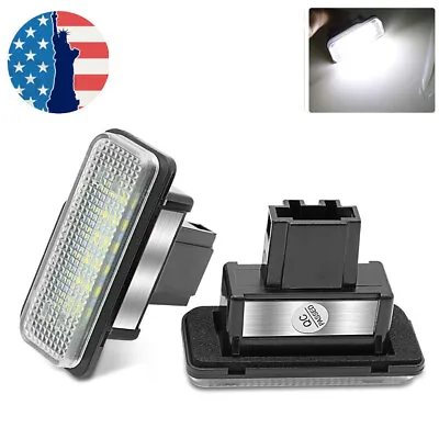 Rear LED License Plate Light Tag Lamps Lights For Mercedes CLS350 W203 2001-2007 • $10.82