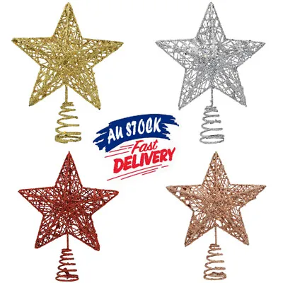 Christmas Tree Topper Star Treetop Decoration Top Xmas Ornament Party Decoration • $11.35