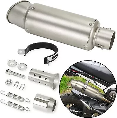 GP Racing 38-51mm Exhaust Muffler Tail Pipe For Honda Suzuki Yamaha Kawasaki BMW • $39.99