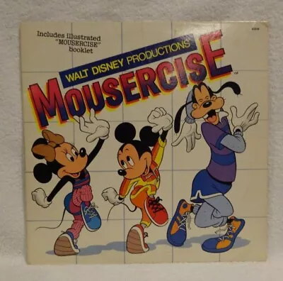 Walt Disney Productions Mousercise - 1982 Vinyl LP Record Album With Booklet • $14.99