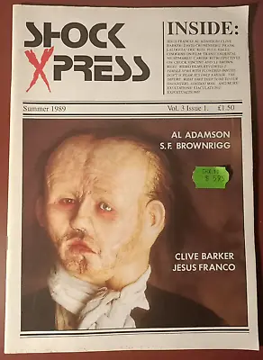 Shock Xpress: Vol. 3 1 Summer 1989 - UK Magazine /Jesus Franco Al Adamson • $14.16
