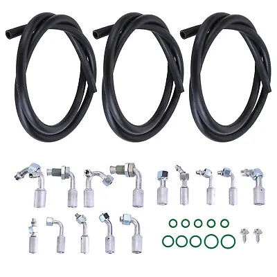 A/c Air Conditioning Ext Length Hoses & Fittings & O-rings Kit Universal Durable • $133.55