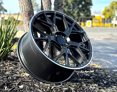 5x112 18  Rims 18x8 18x9 Black Silver Lip Fit Mercedes C230 C300 CLA250 E350 GLB • $780