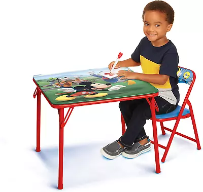 Disney Mickey Mouse Kids Activity Table & Chair Set For Toddlers 24-48M New Gift • £57.84