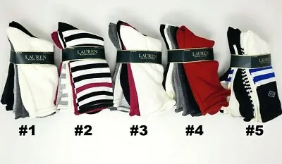 $23.50 • Buy Polo Ralph Lauren Women's 6 Pk Roll-Top Trouser Sock Sz 9-11 Fits Shoe Sz 4-10.5