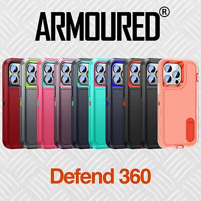 Armoured™ Defend 360 Tough Case For IPhone 14 / Plus / Pro / Pro Max • £6.95