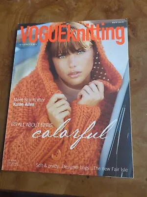 RARE Vogue Knitting International  Magazine - Winter 2004/05 Colorful • $4