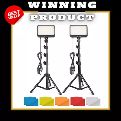 Light Led Video Kit Dimmable Studio Lighting Photography Ring Camera Lamp • $40.71