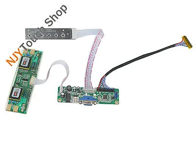 $18.99 • Buy VGA LVDS LCD Controller Driver Board For 27  M270H1-L01 1920x1080 4 CCFL Screen