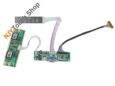 $18.99 • Buy VGA LVDS LCD Controller Driver Board For 27  M270H1-L01 1920x1080 4 CCFL Screen