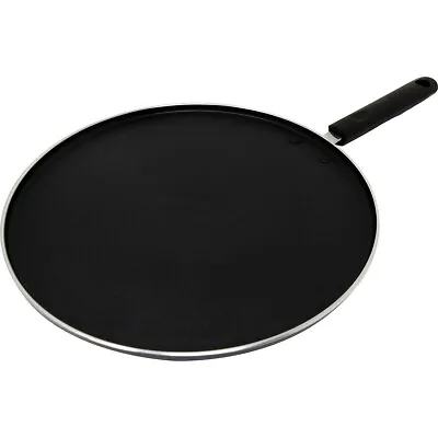 New 28.5cm Non Stick Tawa Cooking Kitchen Crepe Pan Dosa Pancake Handle Kitchen • £11.95