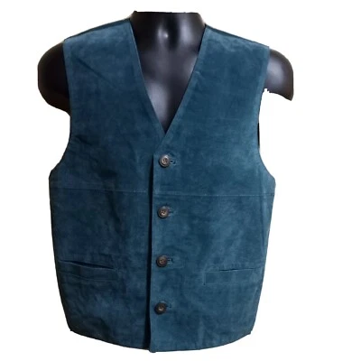 $34.50 • Buy NWT Arizona Jean Co. Green Suede Vest Men's Small VTG Christmas St. Patricks Day